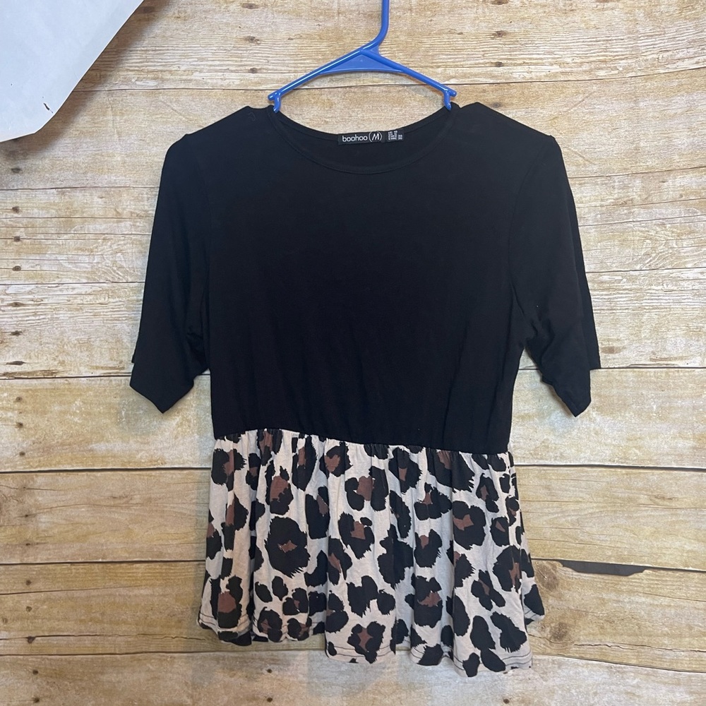 Boohoo cheetah print shirt 🛍